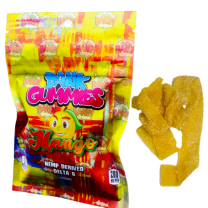 Delta-8 Dank Gummies – Mango Gummy Belts 1000mg